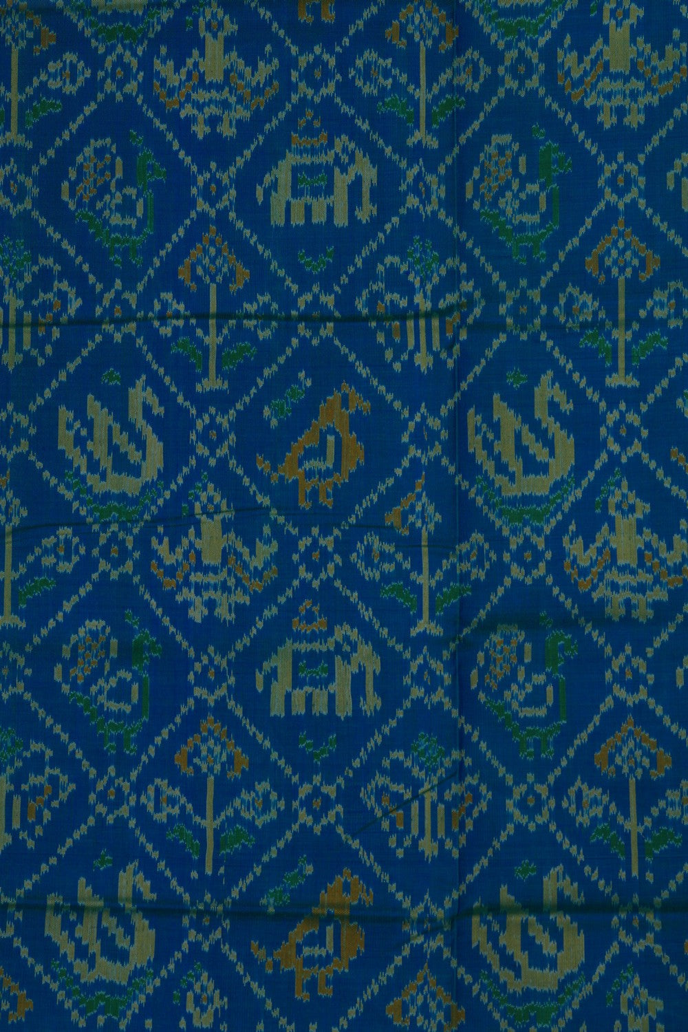 Image of Rajkot Silk Blue Saree